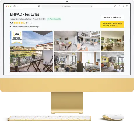 Page d'un établissement